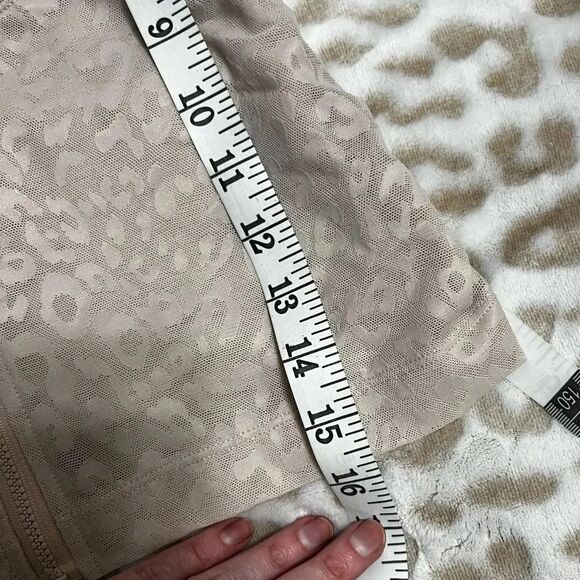 Victoria's Secret Zip Up Crop Top Light Pink leopard large - Picture 4 of 12